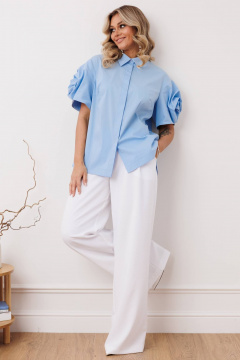 Блуза Мода Юрс 2916bl голубой - фото 1