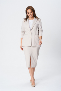 Жакет, ремень, юбка T&N 7647А светлый_песок - фото 1