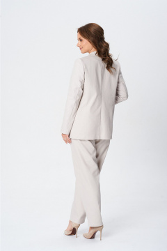 Брюки, жакет, ремень, футболка T&N 7650 светлый_песок-белый - фото 2