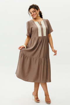 Платье Anelli 1604 мокко - фото 2