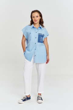 Рубашка AVE RARA 2239/1 голубой - фото 3