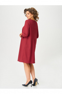 Платье Zlata 4450 бордовый - фото 3