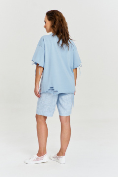 Шорты AVE RARA 4149 голубой_меланж - фото 3