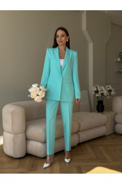 Брюки, жакет Dilana VIP 2056 мята_тиффани - фото 1