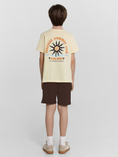 Футболка, шорты Mark Formelle 393329/24-27452П-0 св.желтый_шоколадное_мартини_печать_1_сл_на_пол_2_с - фото 4