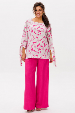 Блуза, брюки Anelli 1536 маджента - фото 2