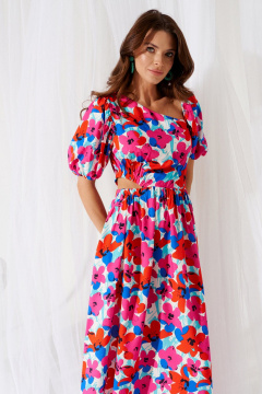 Платье ELLETTO 1097 мультиколор - фото 3