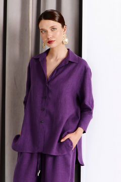 Рубашка SHLOMO 1-8-1192 индиго - фото 1