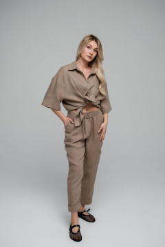 Брюки SHLOMO 2-5-598 бежевый - фото 1