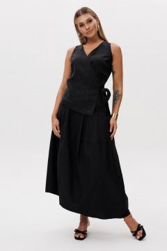 Жилет, юбка Ma Vie М-693 черный - фото 1