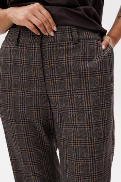 Брюки Ma Vie М-639-2к коричневая-клетка - фото 5
