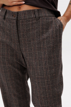 Брюки Ma Vie М-639-2к коричневая-клетка - фото 4