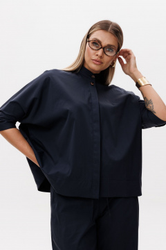 Блуза, брюки Ma Vie М-580с синий - фото 4