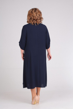 Платье СиБон 0224л темно-синий - фото 2