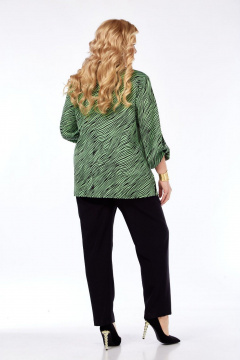 Блуза СиБон 0355 зеленый - фото 3