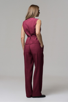Брюки, жилет AltaModa 2002-1 бордовый - фото 2