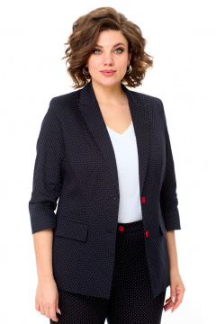 Брюки, жакет БелЭльСтиль 412-3_03_22+586-2_87_22 точки - фото 3