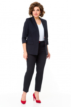 Брюки, жакет БелЭльСтиль 412-3_03_22+586-2_87_22 точки - фото 1