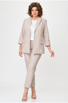 Брюки БелЭльСтиль 586-2_87_22 бежевый джинс - фото 1