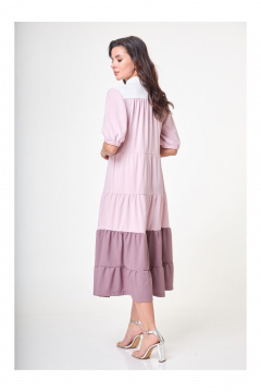 Платье Anelli 1057 черничный - фото 3