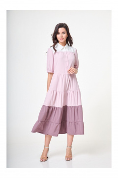 Платье Anelli 1057 черничный - фото 1