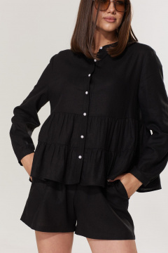 Блуза T.N.D М119 черный - фото 2