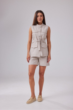 Жилет T.N.D М151 бежевый - фото 3