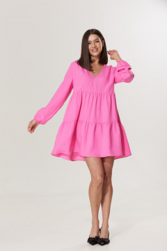 Платье T.N.D М219 розовый - фото 4