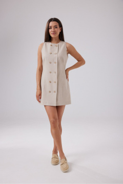 Платье T.N.D М235 бежевый - фото 4