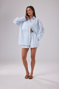 Рубашка, шорты T.N.D М434 белый - фото 5