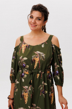 Платье Anelli 1615 виноградная_лоза - фото 3