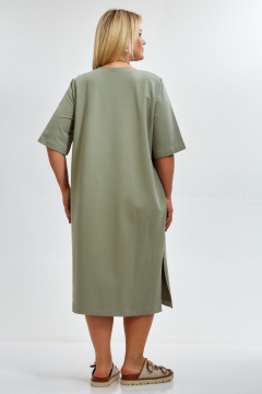 Платье OVERYOU М203/1 фисташка - фото 5