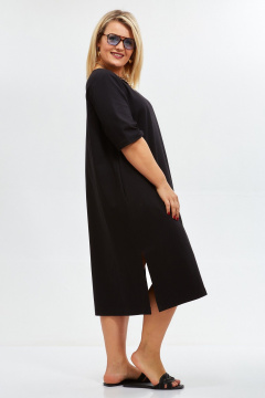 Платье OVERYOU М203/2 черный - фото 4