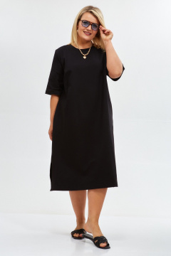 Платье OVERYOU М203/2 черный - фото 1