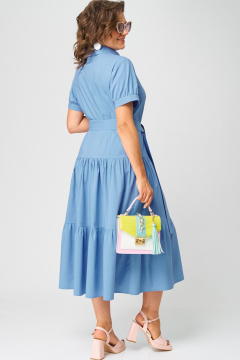 Платье EVA GRANT 7168С голубой - фото 5