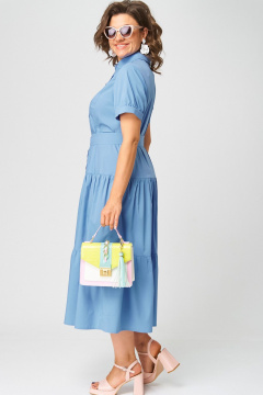 Платье EVA GRANT 7168С голубой - фото 3