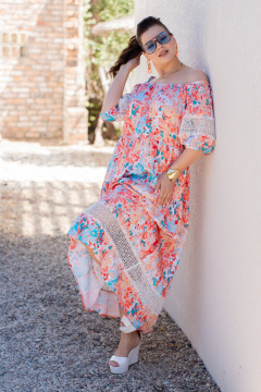 Платье Andina 830-4 цветочный_принт - фото 4