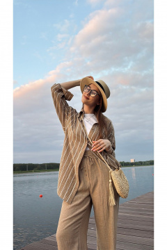 Брюки ALIN 4004 бежевый - фото 5