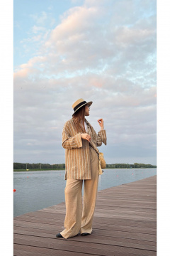 Брюки ALIN 4004 бежевый - фото 3