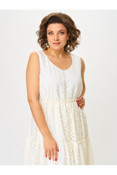 Платье Zlata 4456 молочный - фото 4