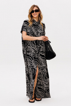 Платье EOLA 2859 черный_принт - фото 5