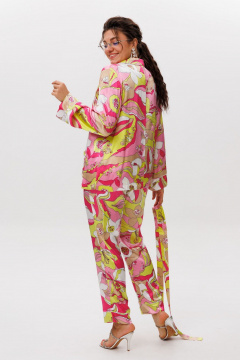 Блуза, брюки Anelli 1619 малиновый_зефир - фото 5