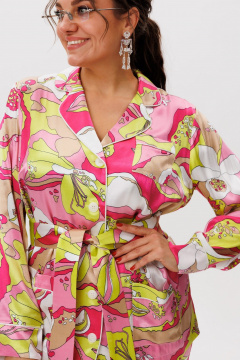 Блуза, брюки Anelli 1619 малиновый_зефир - фото 4