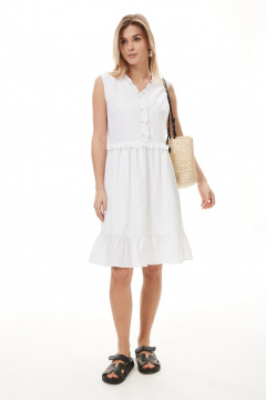 Платье NiV NiV fashion 410 белый - фото 3