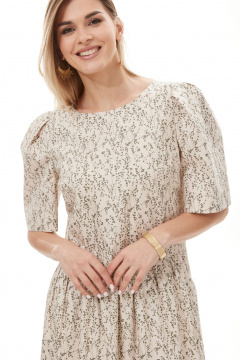 Платье NiV NiV fashion 412 светло-бежевый - фото 4