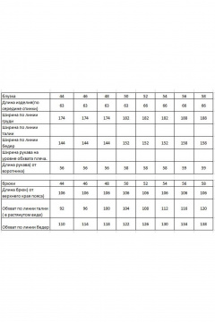 Блуза, брюки Ma Vie М-580с синий - фото 3