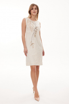 Платье NiV NiV fashion 429 светло-бежевый - фото 2