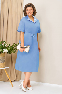 Платье VOLNA 1419 голубой - фото 5