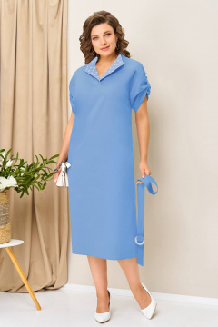 Платье VOLNA 1419 голубой - фото 3