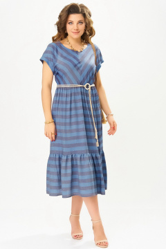 Платье Fita 1632 сине-серый - фото 3